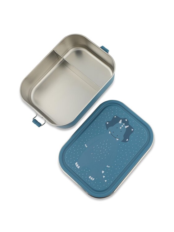 Trixie Baby Trixie Baby Lunchbox Duży stalowy lunch box - Triceratops Niebieski