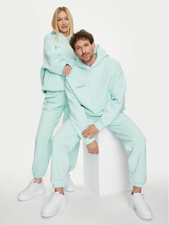 Pangaia Pangaia Felpa Archive 365 Heavyweight Blu Loose Fit