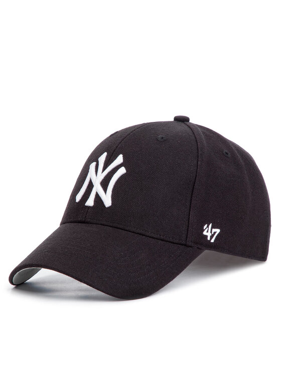 47 Brand Kapa S šiltom New York Yankees Home MVP B-MVP17WBV-BK Črna