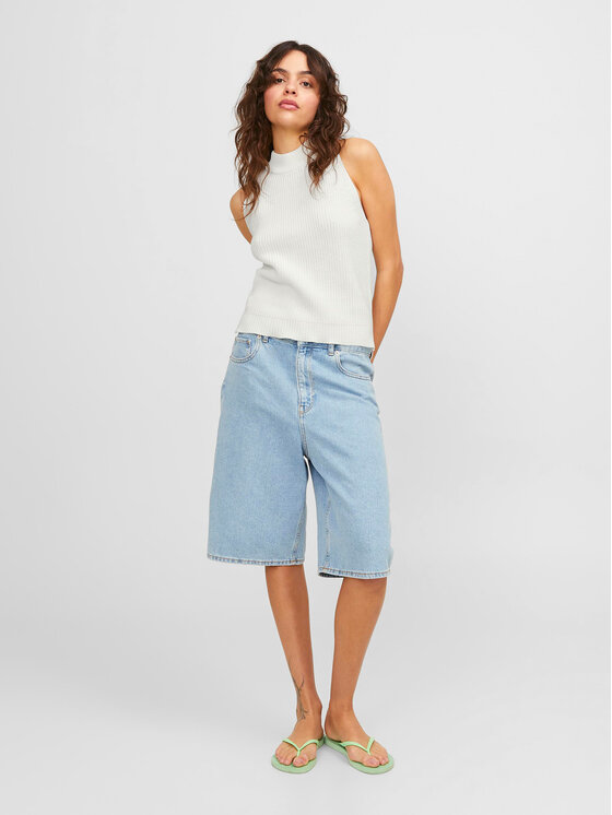 JJXX JJXX Bluza Zitta 12226992 Bela Slim Fit
