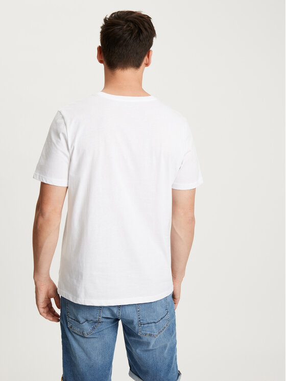Cross Jeans Cross Jeans T-Shirt 15914-008 Biały Regular Fit