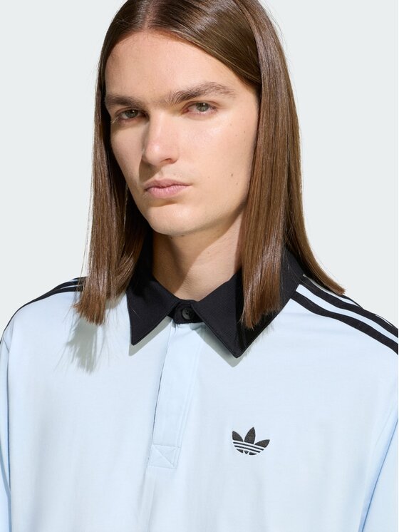 adidas adidas Polo 159300 Błękitny Loose Fit