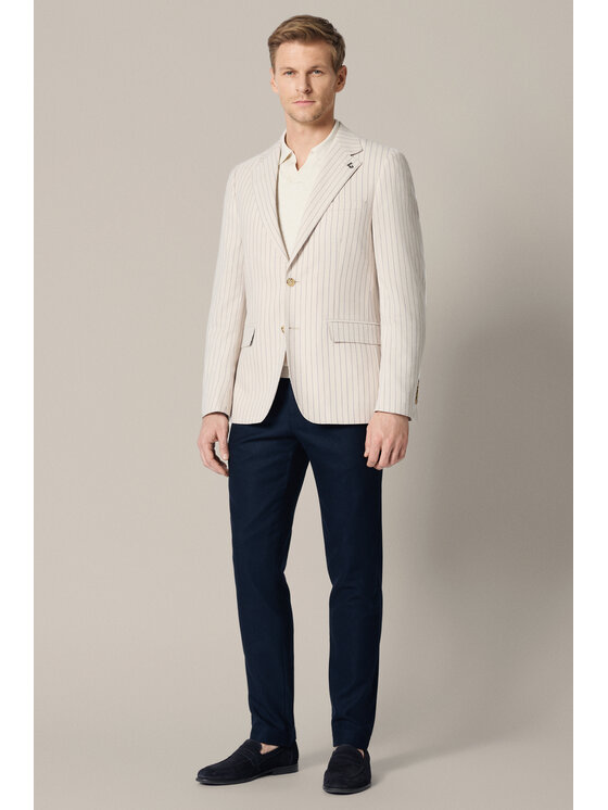 Lancerto Lancerto Marynarka Orgosolo MA131126000027 Beżowy Regular Fit
