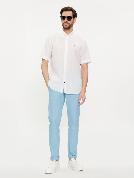 Tommy Hilfiger Tommy Hilfiger Πουκάμισο MW0MW35323 Λευκό Regular Fit