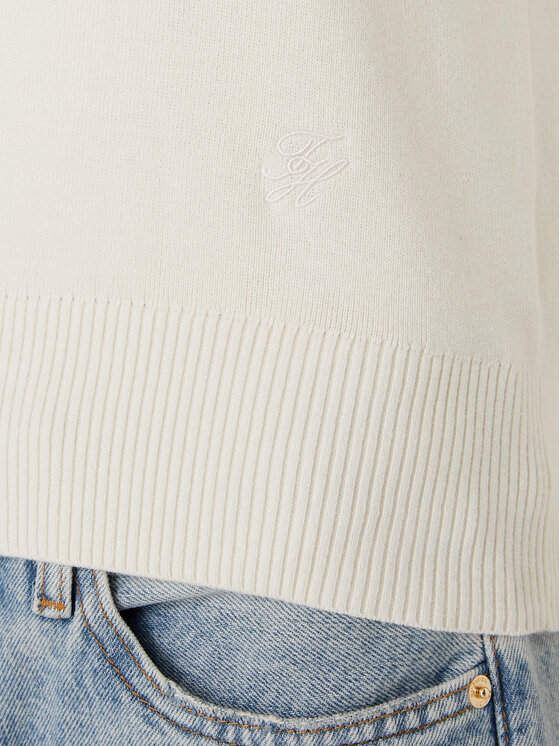 Tommy Hilfiger Tommy Hilfiger Sveter Full WW0WW52298 Krémová Regular Fit