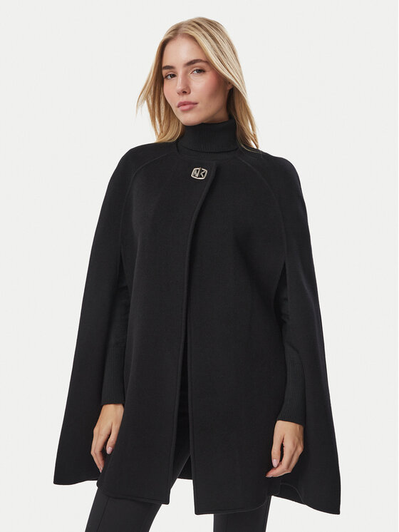 MICHAEL Michael Kors MICHAEL Michael Kors Poncho MF620MWGBX Negru Relaxed Fit