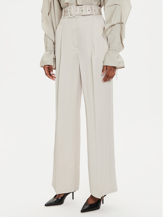 Karen by Simonsen Karen by Simonsen Riidest püksid Priscilla 10105042 Beež Loose Fit