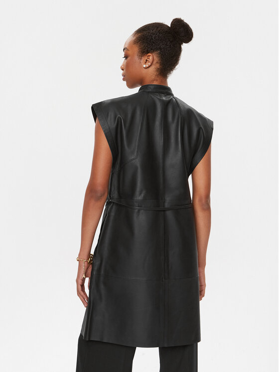 Bruuns Bazaar Bruuns Bazaar Bőr ruha Eytelia Kanza BBW3583 Fekete Regular Fit