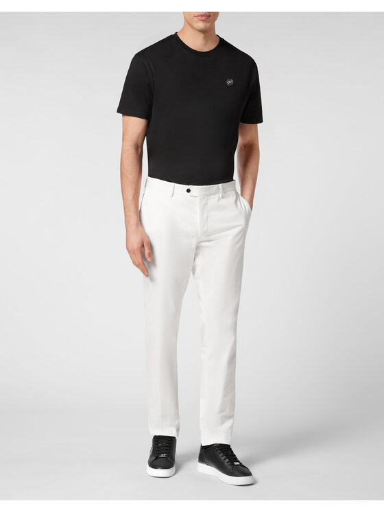 PHILIPP PLEIN PHILIPP PLEIN Chinosy 385 Biały Chino Fit