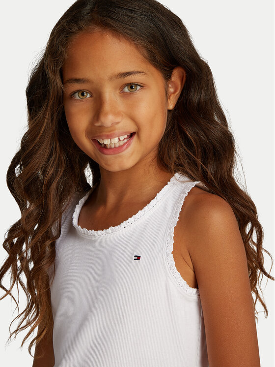 Tommy Hilfiger Tommy Hilfiger Top Essential KG0KG08588 D Bianco Regular Fit