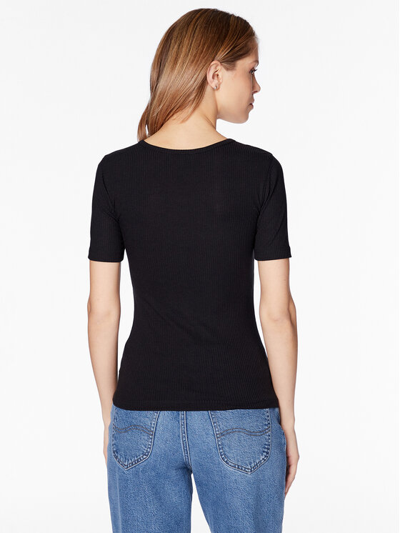 Lee Lee T-shirt L44KIP01 112333686 Crna Regular Fit