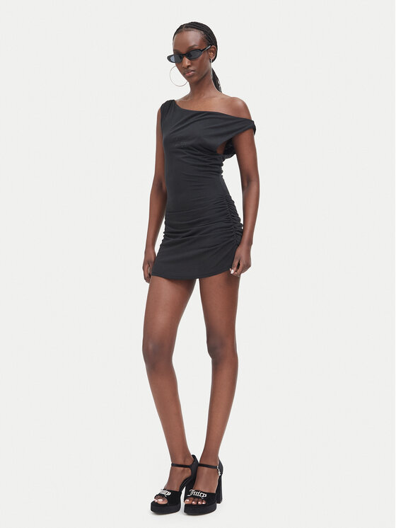 Juicy Couture Juicy Couture Ежедневна рокля JCWED226330 Черен Slim Fit