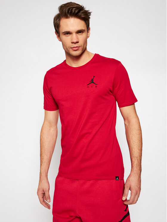 Nike Nike T-Shirt Jordan Jumpman AH5296 Czerwony Standard Fit