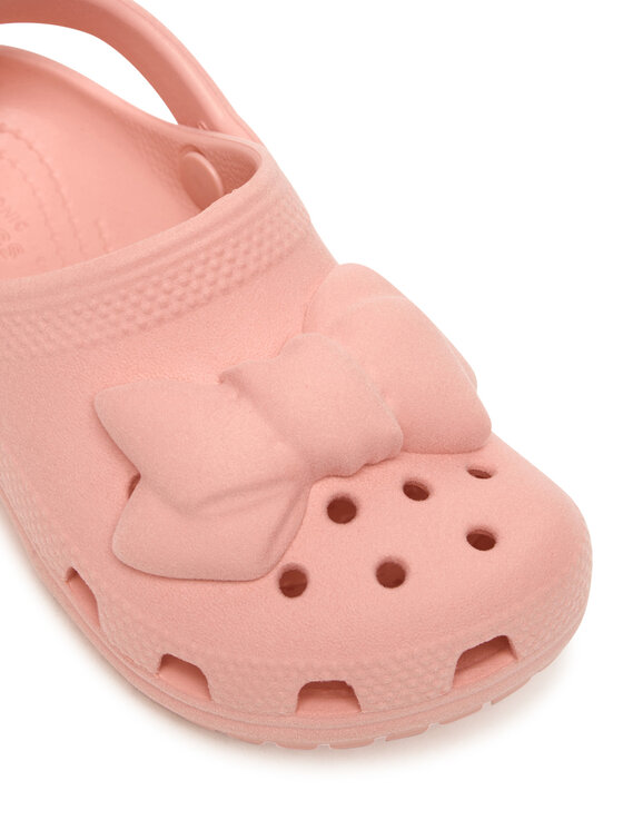 Crocs Crocs Ciabatte Toddler Classic Velvet Bow Clog 211887 Rosa