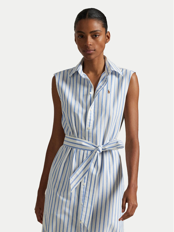 Polo Ralph Lauren Polo Ralph Lauren Rochie tip cămașă 211973767001 Albastru celest Regular Fit