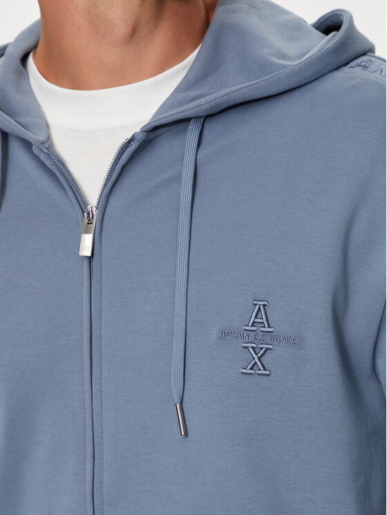 Armani Exchange Armani Exchange Džemperis ar kapuci 6DZMLC ZJNNZ 15DU Zils Regular Fit