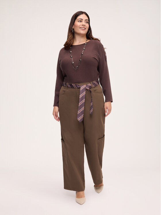 Fiorella Rubino Fiorella Rubino Sweter M355L008638N022 Brązowy Regular Fit
