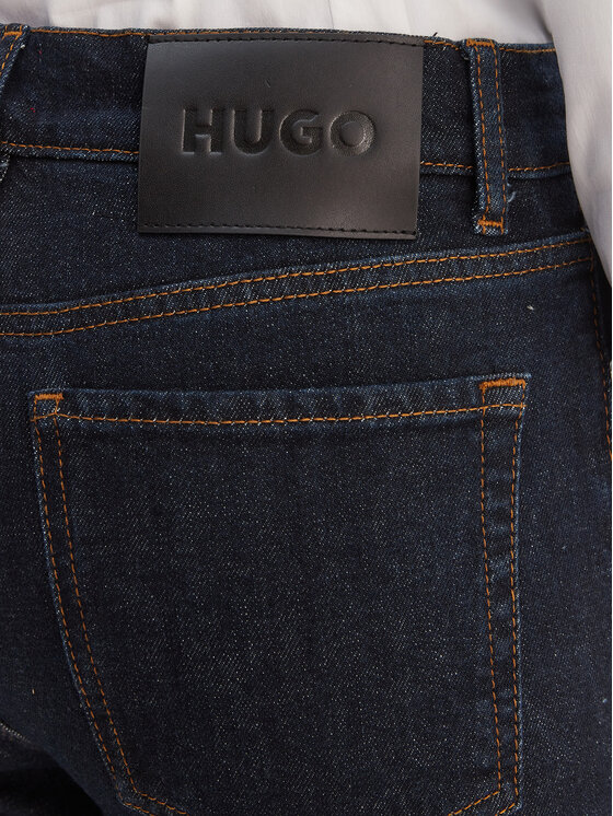 HUGO HUGO Jeans hlače Geflare_3 50553195 Mornarsko modra Flare Fit