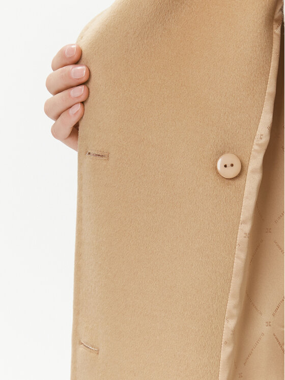 Elisabetta Franchi Elisabetta Franchi Cappotto di lana CP-44D-36E2-V1000 Marrone Regular Fit