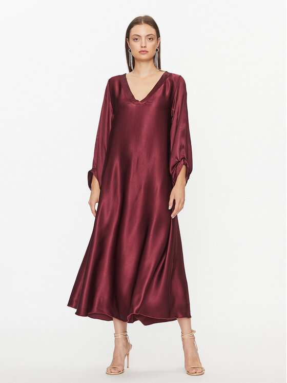 Dixie Dixie Коктейльна сукня A782Z037 Бордовий Relaxed Fit