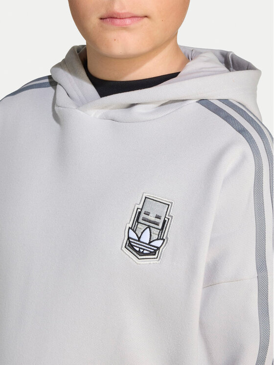 adidas adidas Bluza Minecraft JW7725 Szary Loose Fit