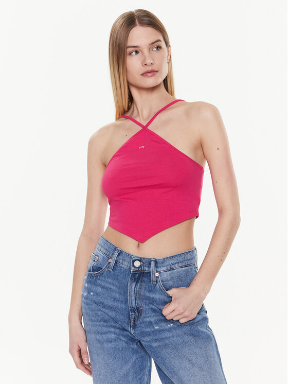 Tommy Jeans Topiņš Party DW0DW14888 Rozā Regular Fit