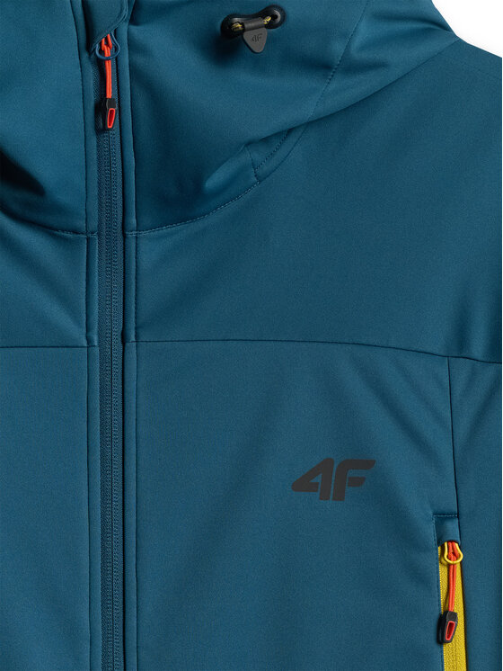 4F 4F Kurtka przejściowa TREKKING Turkusowy Regular Fit