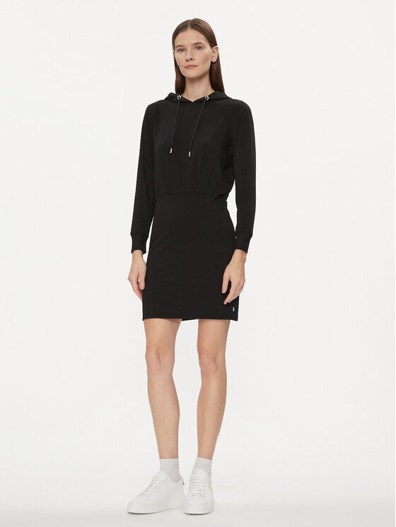 DKNY Sport DKNY Sport Sukienka dzianinowa DP3D4832 Czarny Relaxed Fit