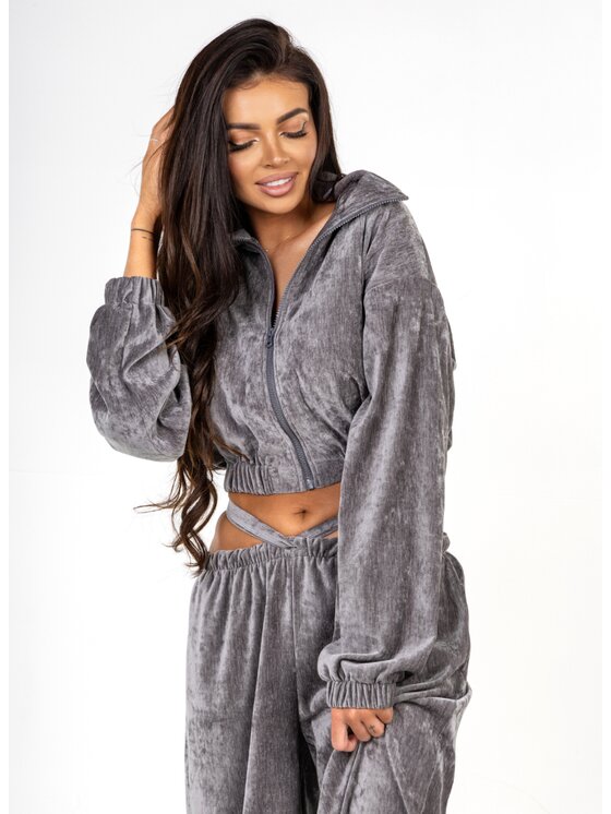 Love Saints Love Saints Komplet bluzka i spodnie L26LF-KA-K10 Szary Oversize