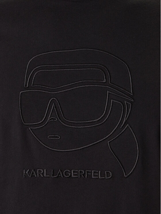 KARL LAGERFELD KARL LAGERFELD Tricou 755052 561224 Negru Regular Fit