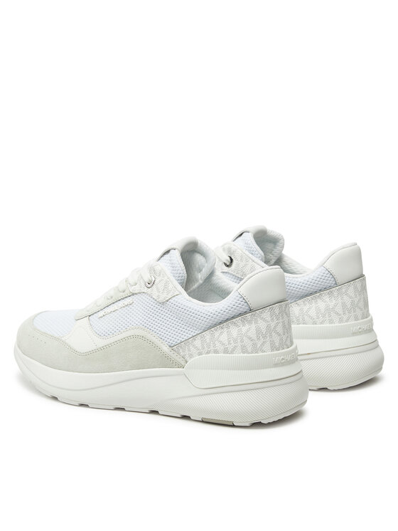 MICHAEL Michael Kors MICHAEL Michael Kors Tossud Trevor Mixed-Media Trainer 42F4TRFS7D Valge