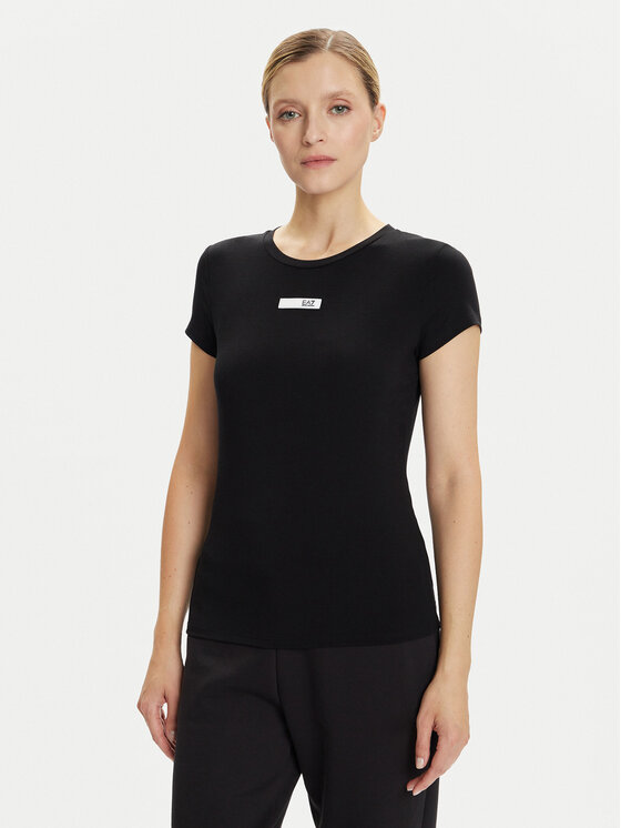 EA7 Emporio Armani EA7 Emporio Armani T-krekls 7W000673 AF12945 UC001 Melns Slim Fit