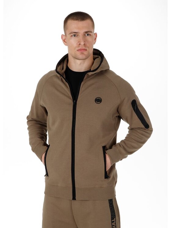 PITBULL PITBULL Bluza Bluza Brązowy Regular Fit