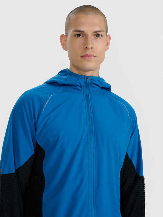 4F 4F Bluza techniczna TRAIL RUNNING Granatowy Regular Fit