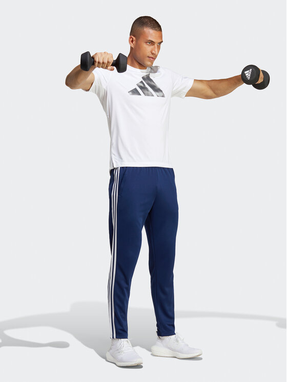 adidas adidas Spodnji del trenirke Train Essentials 3-Stripes Training IB8169 Modra Regular Fit