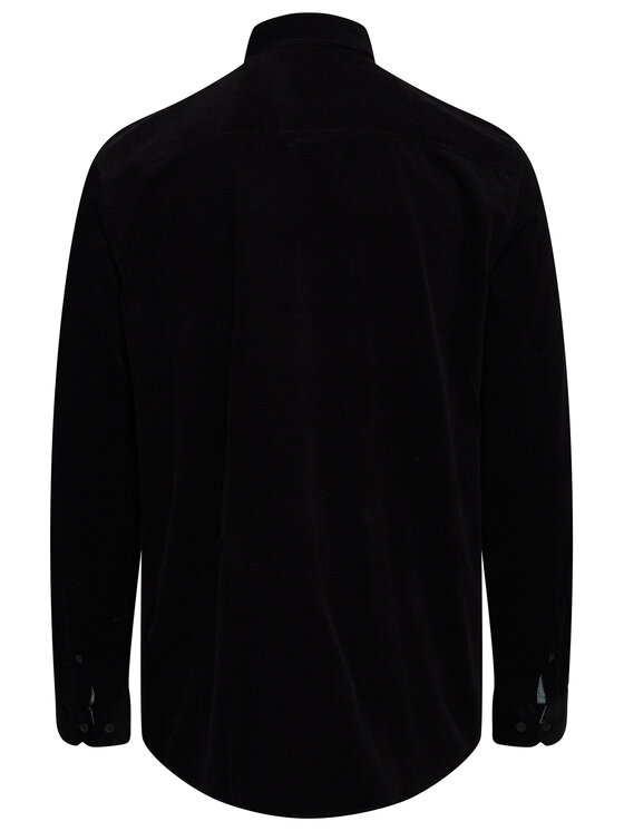 Solid Solid Риза 21104208 Черен Regular Fit