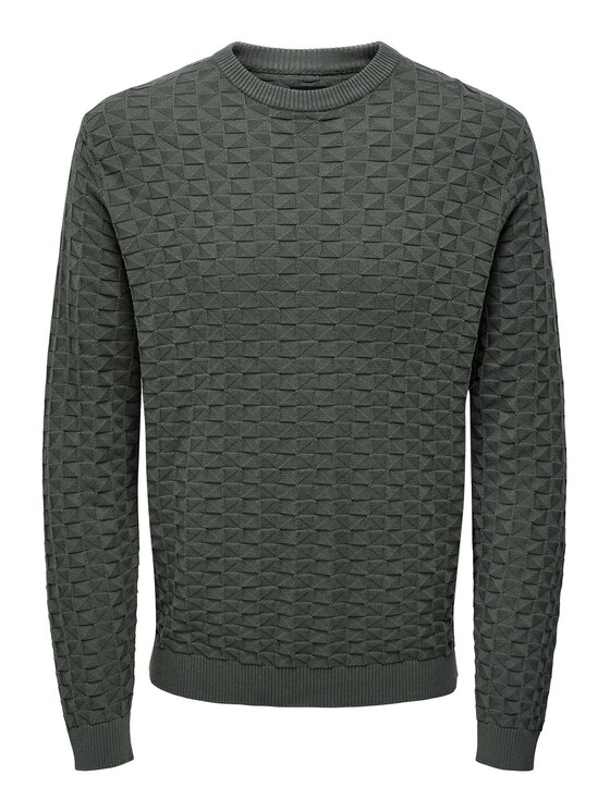 Only & Sons Only & Sons Džemper 22026559 Siva Regular Fit