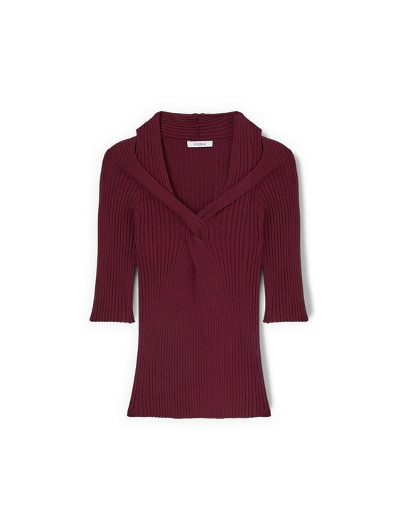 Motivi Motivi Maglione M111W003801N036 Bordeaux Slim Fit