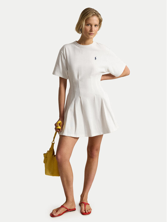 Polo Ralph Lauren Polo Ralph Lauren Vestito da giorno 211A96342002 Bianco Slim Fit