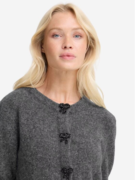 b.young b.young Cardigan Byomea decocardigan Grigio Regular Fit
