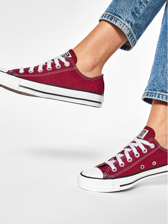 Converse Converse Кеди Chuck Taylor All Star Ox M9691C Бордовий