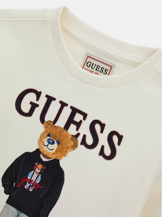 Guess Kids Guess Kids Bluza 183756 Beżowy Classic Fit