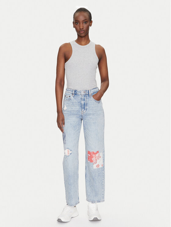 Tommy Jeans Tommy Jeans Džínsy Layla DW0DW20017 Modrá Straight Fit