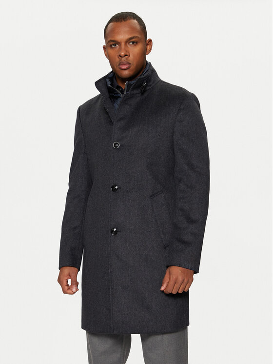 Baldessarini Palton de lână Harrison B0 18727.1108 Bleumarin Regular Fit