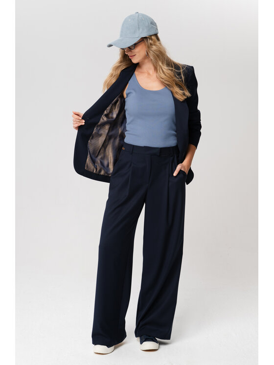 blue shadow blue shadow Marynarka Marietta Granatowy Regular Fit
