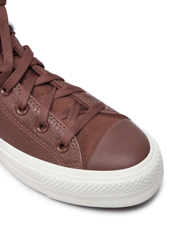 Converse Converse Modne superge Chuck Taylor All Star Lift Platform Water Repellent Leather A10362C Rjava