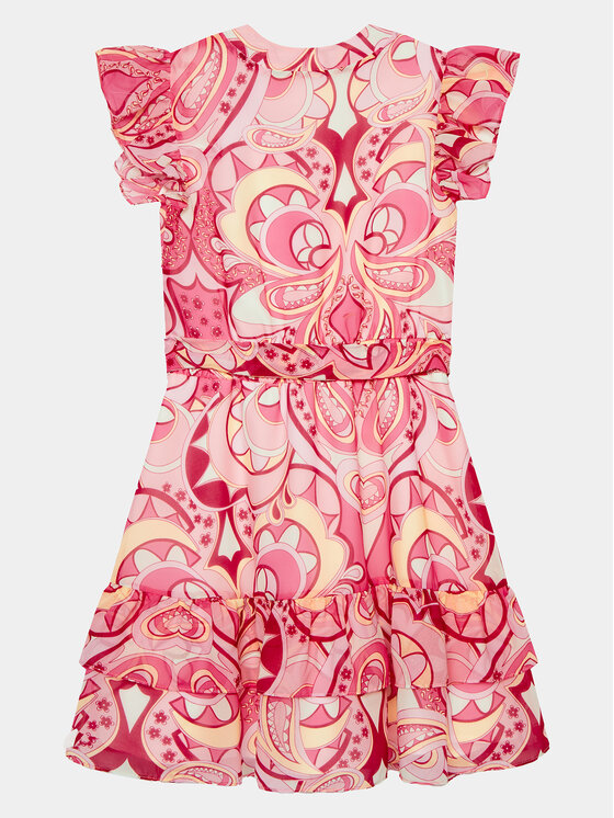 Guess Guess Sukienka codzienna J4GK09 WA2T0 Różowy Regular Fit
