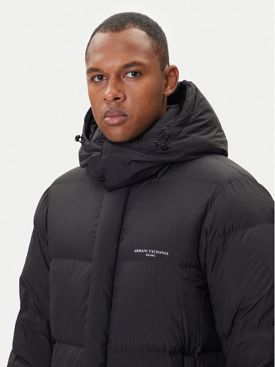 Armani Exchange Armani Exchange Pehelykabát XM001846 AF16340 UC001 Fekete Regular Fit