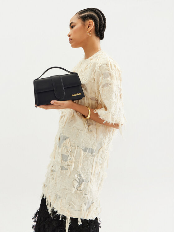 JACQUEMUS JACQUEMUS Ročna torba Le Grand Bambino 213BA007 Črna