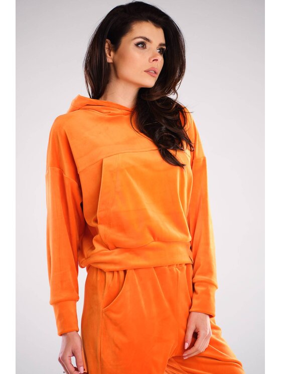 Awama Awama Bluza A412 Pomarańczowy Basic Fit